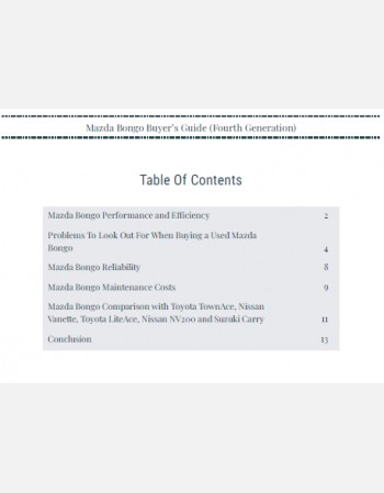 mazda bongo buyers guide (1999-2020)